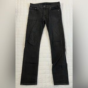 Levi’s 513 Men’s Slim Straight Jeans Stretch Black Size 32x34